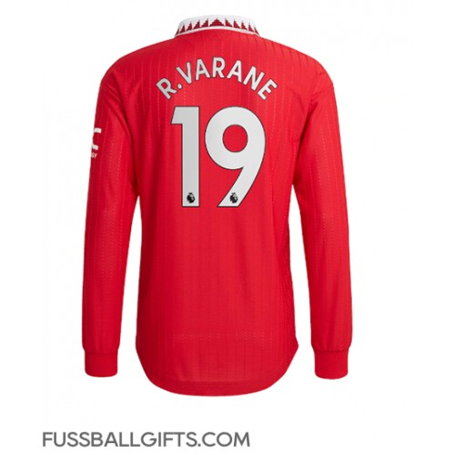 Manchester United Raphael Varane #19 Fußballbekleidung Heimtrikot 2022-23 Langarm